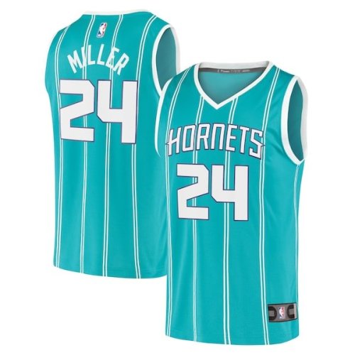 Brandon Miller Charlotte Hornets Fanatics Branded Youth 2023 NBA Draft First Round Pick Fast Break Replica Jersey - Icon Edition - Teal
