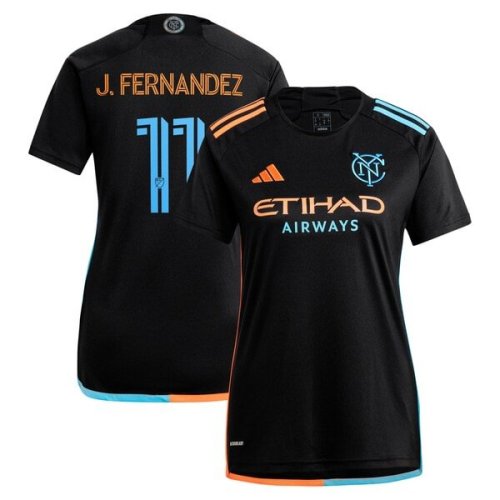 Julian Fernandez New York City FC adidas Women's 2024 24/7 Kit Replica Player Jersey – Black