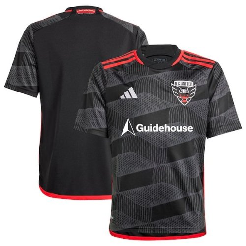 D.C. United adidas Youth 2024 The Icon Kit Replica Jersey – Black