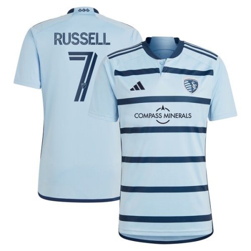 Johnny Russell Sporting Kansas City adidas 2024 Hoops 4.0 Replica Player Jersey - Light Blue