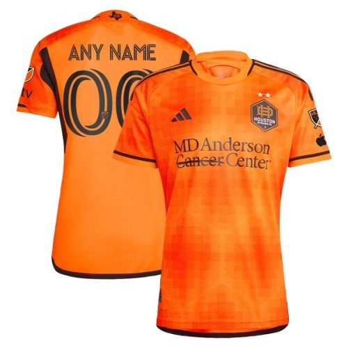 Houston Dynamo FC adidas 2024 El Sol Authentic Custom Jersey - Orange