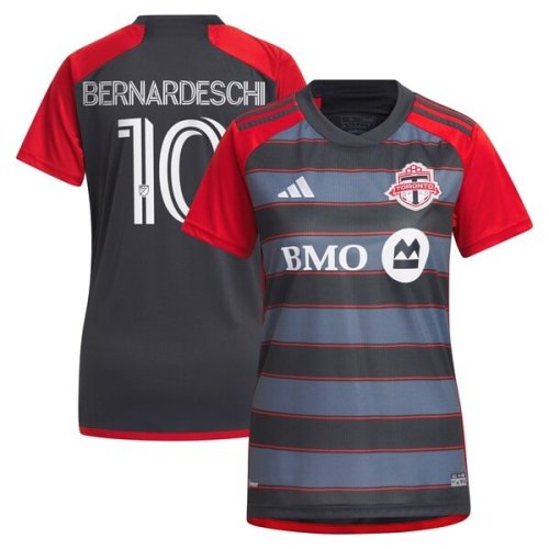Federico Bernardeschi Toronto FC adidas Women's 2024 Club Kit Replica Player Jersey - Gray