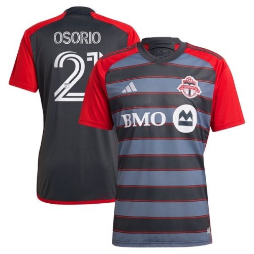 Jonathan Osorio Toronto FC adidas 2024 Club Kit Replica Player Jersey - Gray