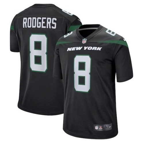 Aaron Rodgers New York Jets Nike Game Jersey - Black/Green/White
