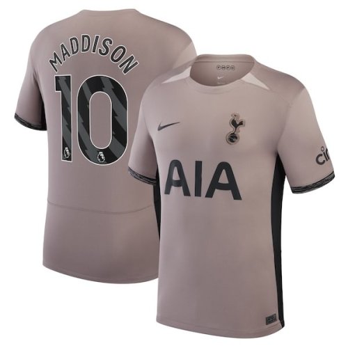 James Maddison Tottenham Hotspur Nike Youth 2023/24 Third Stadium Replica Player Jersey – Tan