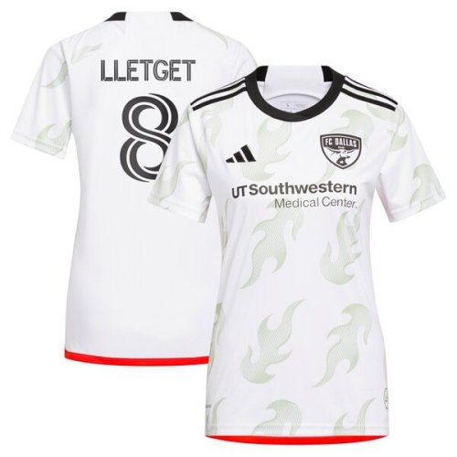 Sebastian Lletget FC Dallas adidas Women's 2024 Burn Baby Burn Replica Player Jersey – White