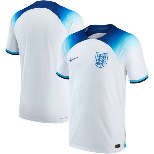Custom England National Team Nike 2022/23 Home Authentic Blank Jersey - White
