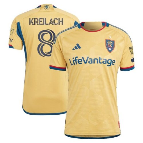Damir Kreilach Real Salt Lake adidas 2024 The Beehive State Kit Authentic Player Jersey - Gold