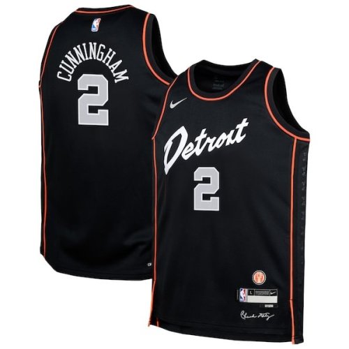 Cade Cunningham Detroit Pistons Nike Youth  Swingman Replica Jersey - City Edition - Black