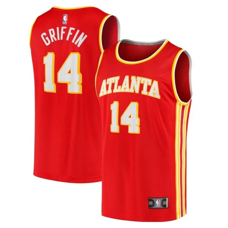 AJ Griffin Atlanta Hawks Fanatics Branded Fast Break Replica Player Jersey - Icon Edition - Red