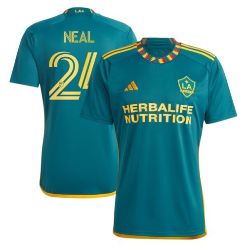 Jalen Neal LA Galaxy adidas 2024 LA Kit Replica Player Jersey - Green/White