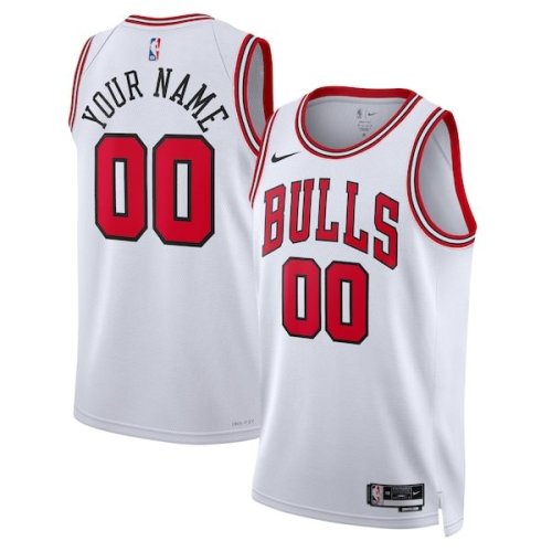 Chicago Bulls Nike Unisex Swingman Custom Jersey White - Association Edition
