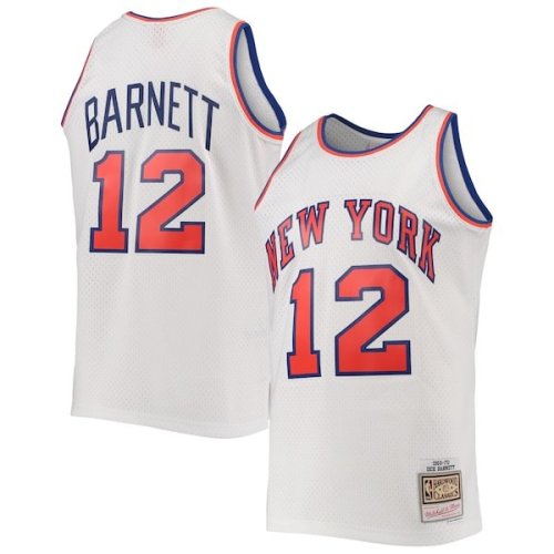 Dick Barnett New York Knicks Mitchell & Ness 1969/70 Hardwood Classics Swingman Jersey - White
