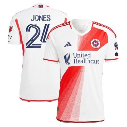 DeJuan Jones New England Revolution adidas 2024 Defiance Authentic Jersey - White