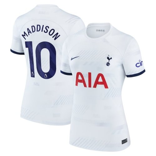 James Maddison Tottenham Hotspur Nike Women's 2023/24 Home Stadium Replica Player Jersey - White/Navy/Tan