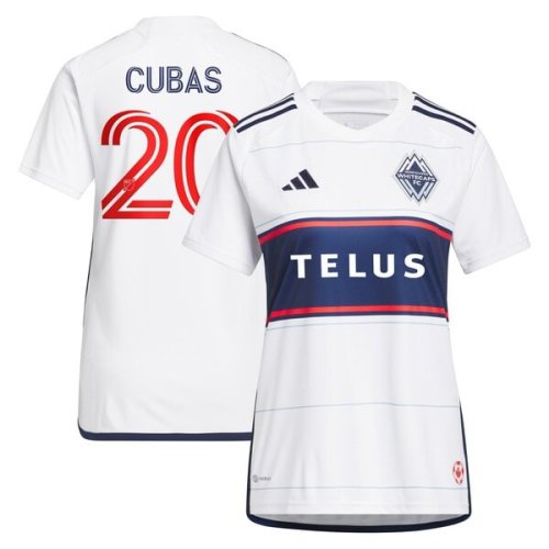 Andrés Cubas Vancouver Whitecaps FC adidas Women's 2024 Bloodlines Replica Player Jersey - White