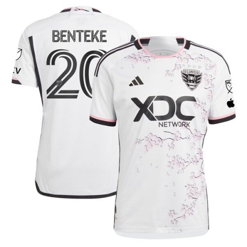 Christian Benteke D.C. United adidas 2024 The Cherry Blossom Kit Authentic Player Jersey - White