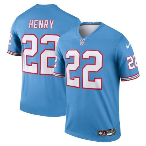 Derrick Henry Tennessee Titans Nike Oilers Throwback Legend Player Jersey - Light Blue