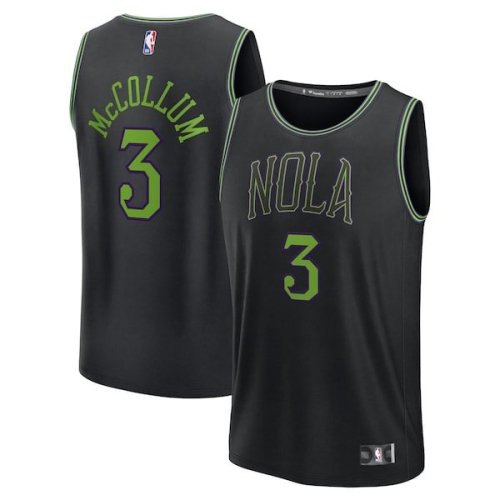 CJ McCollum New Orleans Pelicans Fanatics Branded Unisex Fast Break Jersey - Black - City Edition