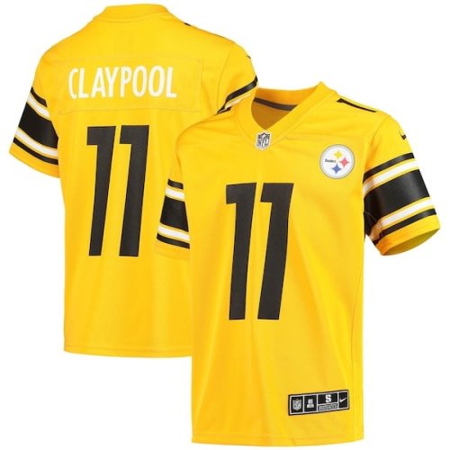 Chase Claypool Pittsburgh Steelers Nike Youth Inverted Team Game Jersey - Gold