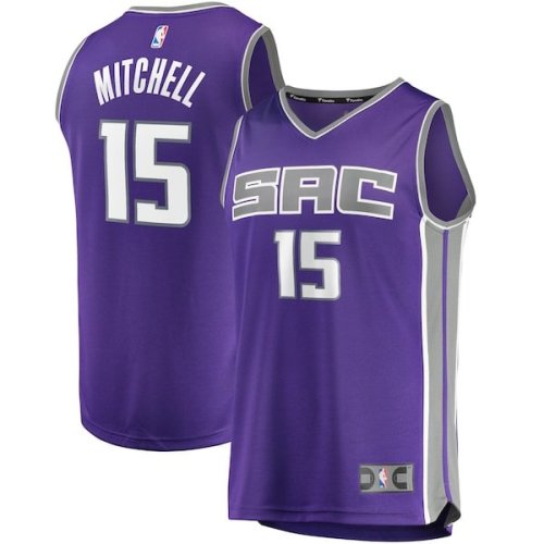 Davion Mitchell Sacramento Kings Fanatics Branded Youth Fast Break Replica Jersey Purple - Icon Edition