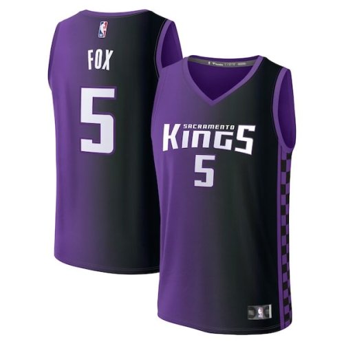 De'Aaron Fox Sacramento Kings Fanatics Branded Fast Break Replica Jersey - Statement Edition - Purple
