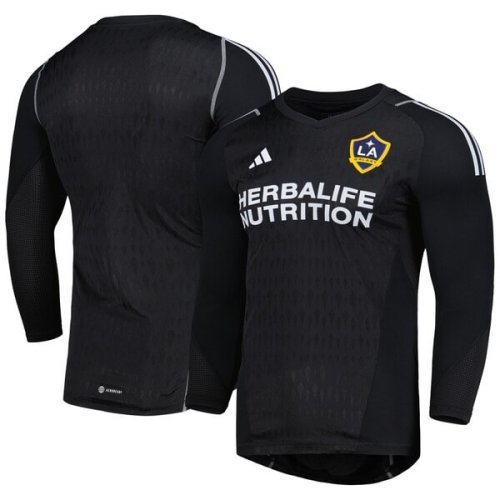 LA Galaxy adidas 2024 Goalkeeper Long Sleeve Replica Jersey - Black