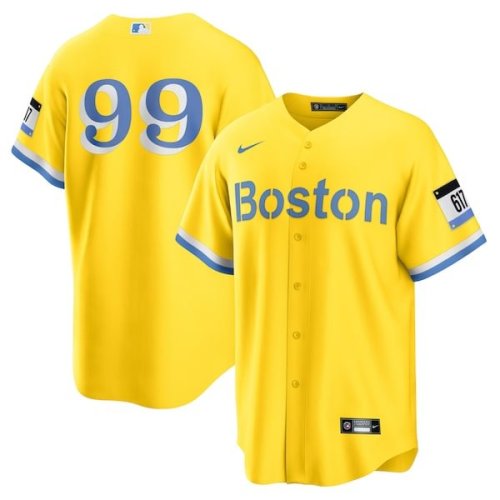 Alex Verdugo Boston Red Sox Nike City Connect Replica Player Jersey - Gold