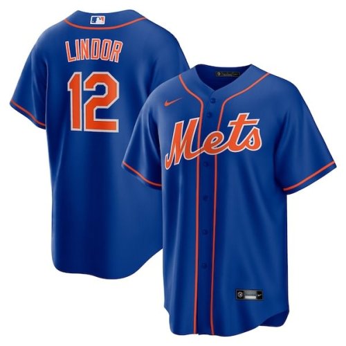 Francisco Lindor New York Mets Nike Alternate Replica Player Jersey - Royal/White