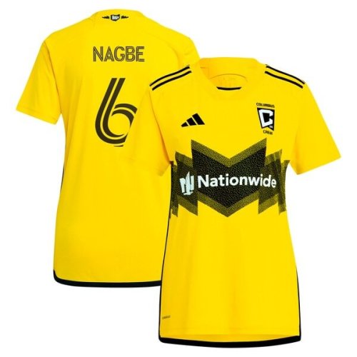 Darlington Nagbe Columbus Crew adidas Women's 2024 The Home Kit Replica Player Jersey - Yellow