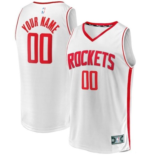 Houston Rockets Fanatics Branded Fast Break Custom Replica Jersey - Association Edition - White