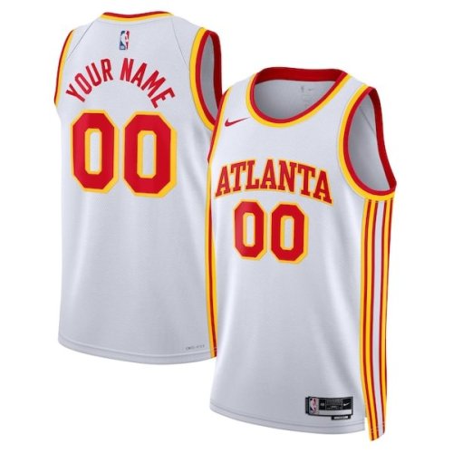 Atlanta Hawks Nike Unisex Swingman Custom Jersey White - Association Edition