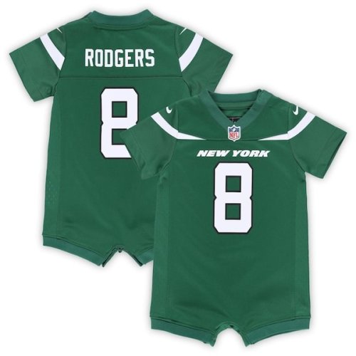 Aaron Rodgers New York Jets Nike Newborn & Infant Game Romper Jersey - Green