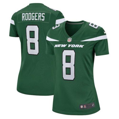 Aaron Rodgers New York Jets Nike Women's Player Jersey - Green/Black/White