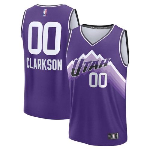 Jordan Clarkson Utah Jazz Fanatics Branded Unisex Fast Break Jersey - Purple - City Edition