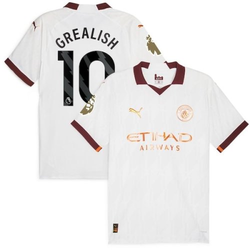 Jack Grealish Manchester City Puma 2023/24 Away Authentic Jersey - White