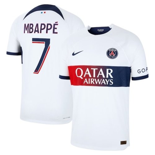 Kylian Mbappe Paris Saint-Germain Nike 2023/24 Away Match Authentic Player Jersey - White
