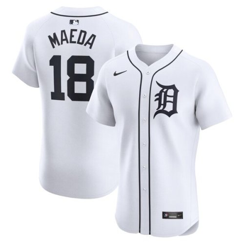 Kenta Maeda Detroit Tigers Nike Home Elite Player Jersey - White