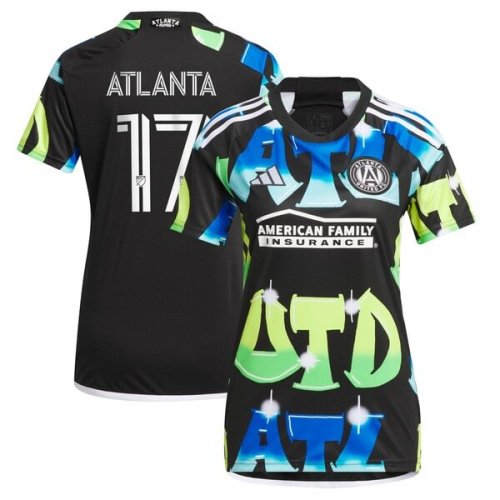 Atlanta Supporters Atlanta United FC adidas Women's 2024 The 404 Replica Player Jersey - Black