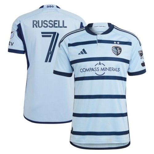 Johnny Russell Sporting Kansas City adidas 2024 Hoops 4.0 Authentic Player Jersey - Light Blue