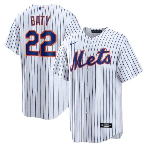 Brett Baty New York Mets Nike Replica Player Jersey - White