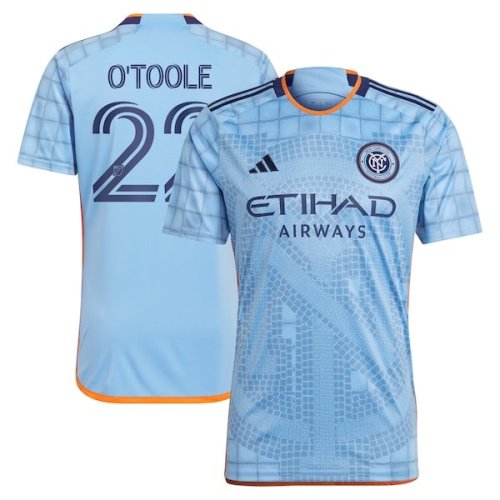 Kevin O'Toole New York City FC adidas 2024 The Interboro Kit Replica Player Jersey – Light Blue