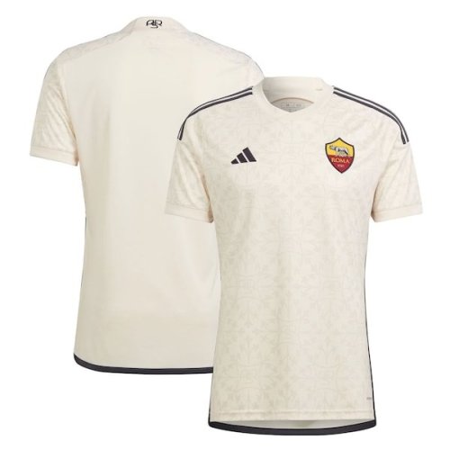 AS Roma adidas 2023/24 Away Replica Jersey - Cream
