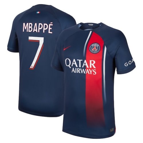Kylian Mbappe Paris Saint-Germain Nike 2023/24 Home Replica Player Jersey - Navy