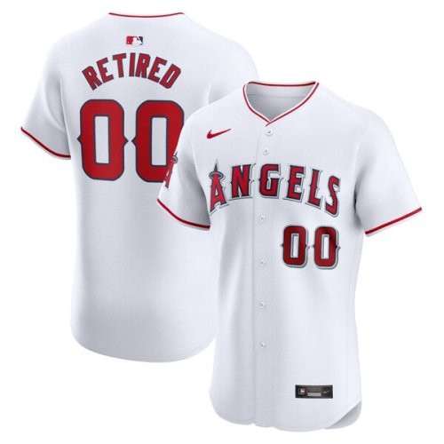 Los Angeles Angels Nike Home Elite Pick-A-Player Retired Roster Jersey - White