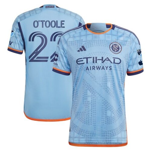 Kevin O'Toole New York City FC adidas 2024 The Interboro Kit Authentic Player Jersey - Sky Blue