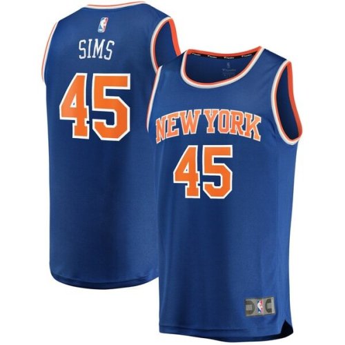 Jericho Sims New York Knicks Fanatics Branded Fast Break Replica Jersey - Icon Edition - Blue