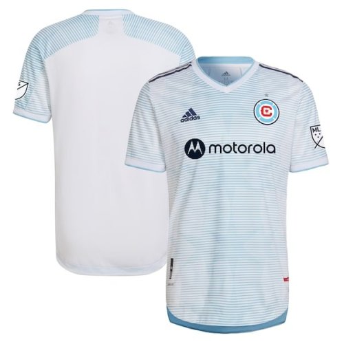 Chicago Fire adidas 2022 Lakefront Kit Authentic Blank Jersey - White