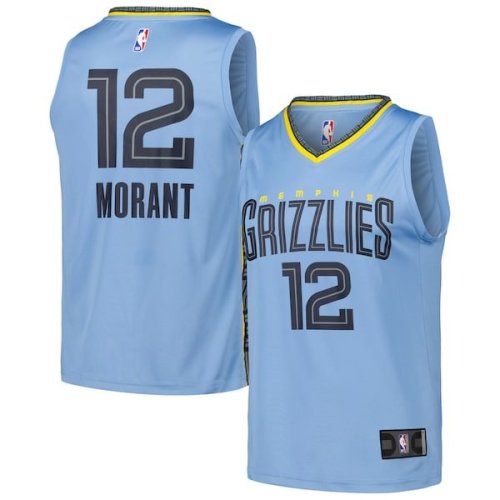 Ja Morant Memphis Grizzlies Fanatics Branded Fast Break Replica Player Jersey - Statement Edition - Light Blue