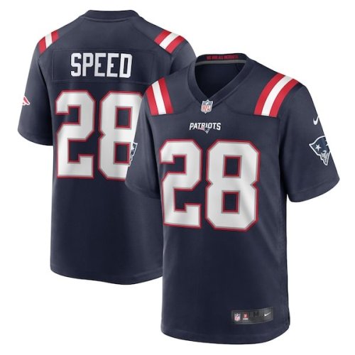 Ameer Speed New England Patriots Nike Team Game Jersey -  Navy